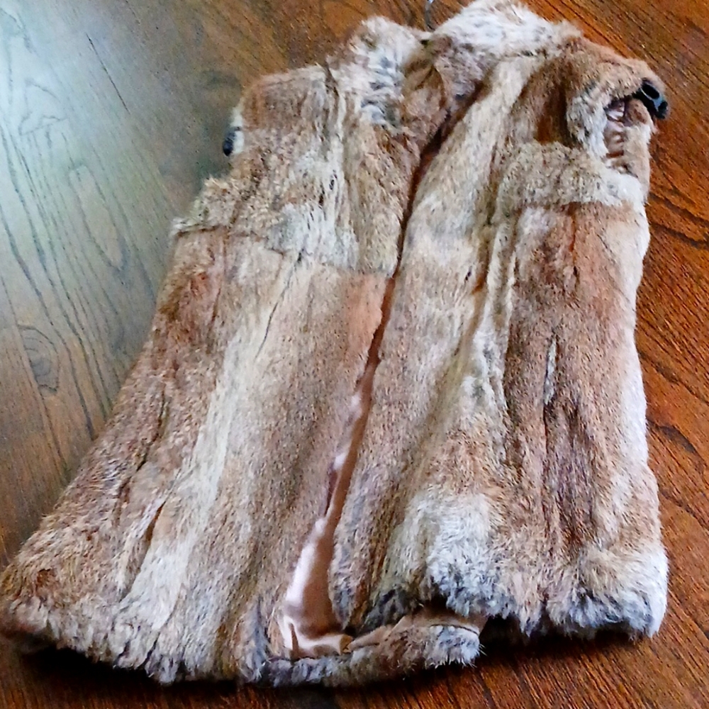 Micheal kors rabbit fur vest